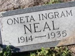 Eva Oneta Ingram Neal on Sysoon