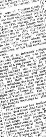 Evaline E. Isbell on Sysoon