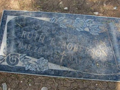 Ruth Evaline Patterson Rutledge Roberson on Sysoon