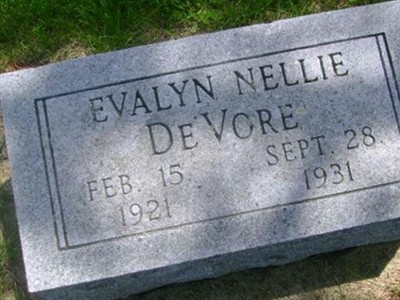 Evalyn Nellie DeVore on Sysoon