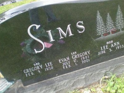 Evan Gregory Sims on Sysoon