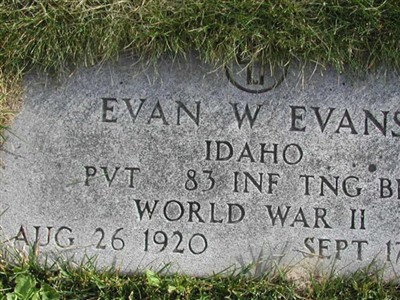 Evan W. Evans on Sysoon