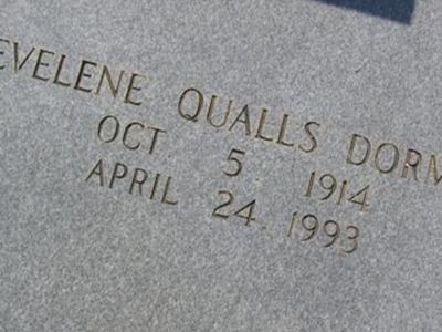 Evelene Qualls Dorman on Sysoon