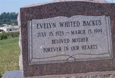 Evelyn Whited Backus on Sysoon
