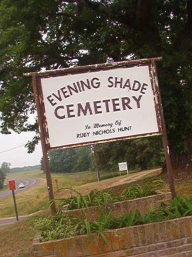 Evening Shade Cemetery on Sysoon