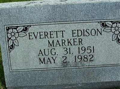 Everett Edison Marker on Sysoon