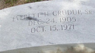 Everett Hudson Crudup, Sr on Sysoon