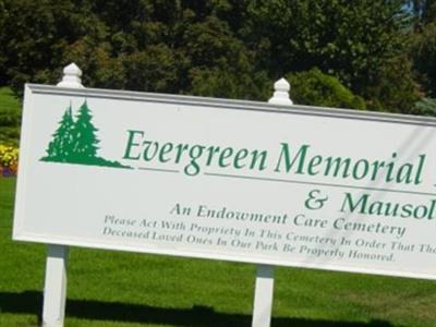Evergreen Memorial Park on Sysoon