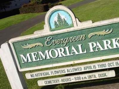 Evergreen Memorial Park on Sysoon