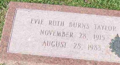 Evie Ruth Burns Taylor on Sysoon