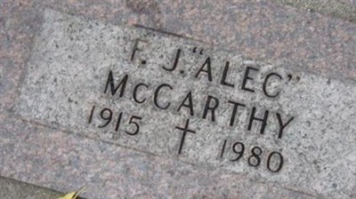 F. "Alec" J. McCarthy on Sysoon