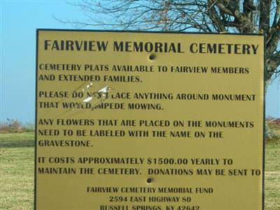 Fairview Memorial Cemetery on Sysoon