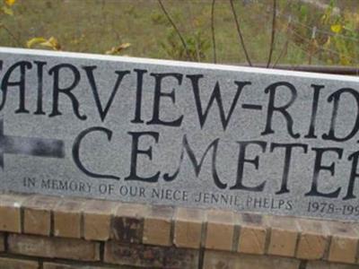 Fairview-Rider Cemetery on Sysoon