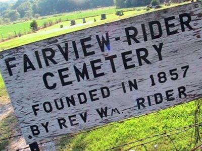 Fairview-Rider Cemetery on Sysoon