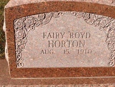 Fairy Boyd Horton on Sysoon