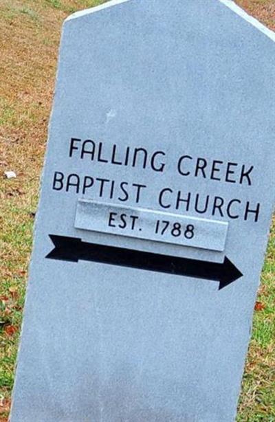 Falling Creek Cemetery on Sysoon