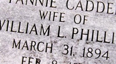Fannie Cadden Phillips on Sysoon