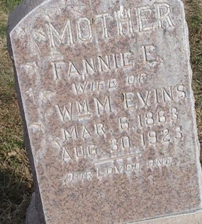 Fannie E. Marsh Evins on Sysoon