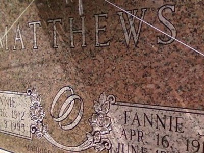 Fannie James Shaw Matthews on Sysoon