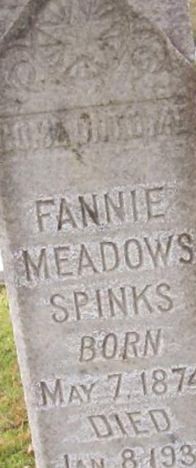 Fannie Meadows Spinks on Sysoon