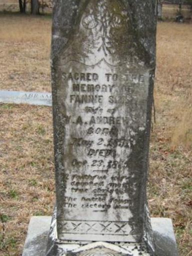 Fannie Sims Andrews on Sysoon