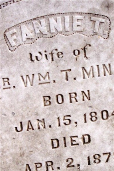 Fannie Thacker Washington Minor on Sysoon