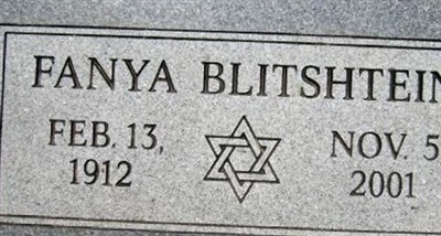 Fanya K. Blitshtein on Sysoon