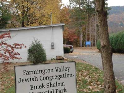 Farmington Valley Jewish Congregation Memorial Pk on Sysoon