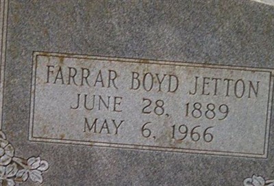 Farrar Boyd Jetton on Sysoon