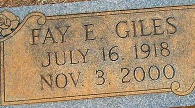 Fay E Giles on Sysoon