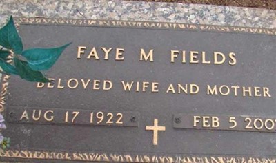 Faye M Fields on Sysoon