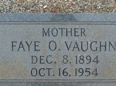 Faye O. Vaughn on Sysoon