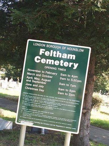 Feltham Cemetery on Sysoon