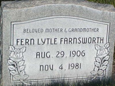 Fern Lucy Lytle Farnsworth on Sysoon