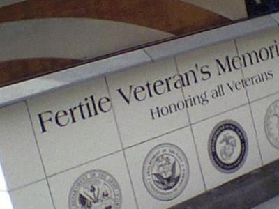 Fertile Veteran's Memorial Plaza on Sysoon