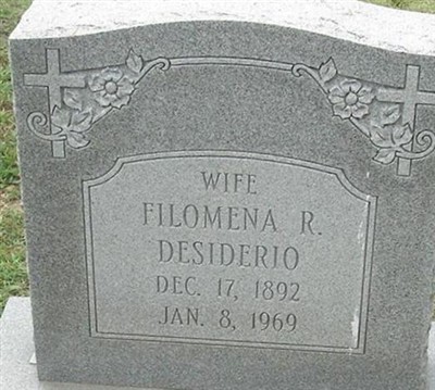 Filomena Reibalio Desiderio on Sysoon