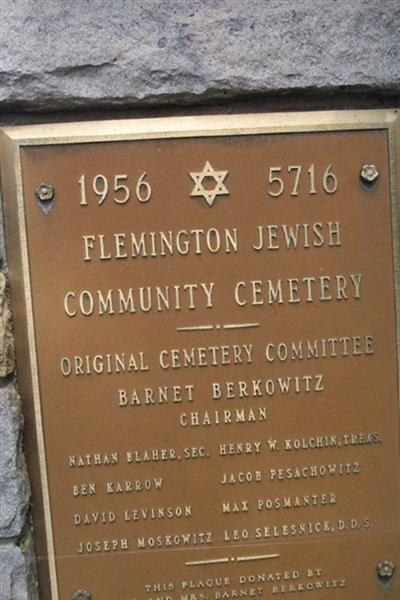 Flemington Jewish Community Cemetery on Sysoon