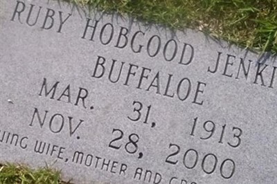 Flora Ruby Hobgood Buffaloe on Sysoon