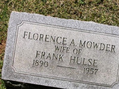 Florence A. Mowder Hulse on Sysoon