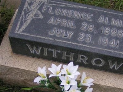 Florence Almira Craig Withrow on Sysoon