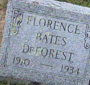 Florence Bates DeForest on Sysoon