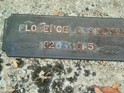 Florence C. Simpson on Sysoon