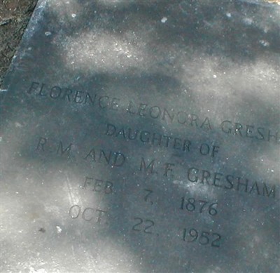 Florence Leonora Gresham on Sysoon