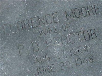 Florence Moore Proctor on Sysoon