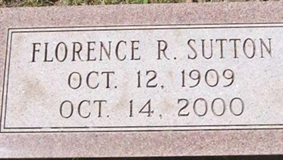 Florence S. Redmore Sutton on Sysoon