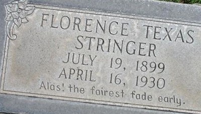 Florence Texas Stringer on Sysoon