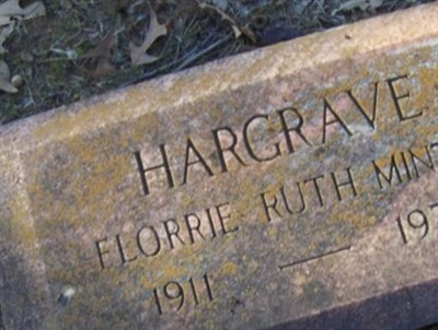Florrie Ruth Minter Hargrave on Sysoon