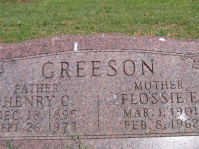 Flossie E. Greeson on Sysoon