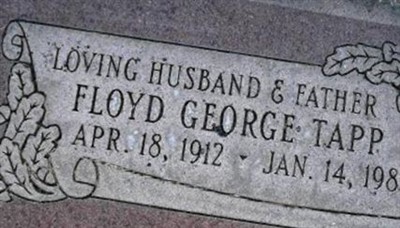 Floyd George Tapp on Sysoon