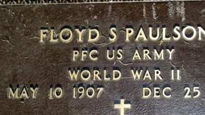 Floyd S. Paulson, Find a grave on Sysoon Floyd S. Paulson on Sysoon